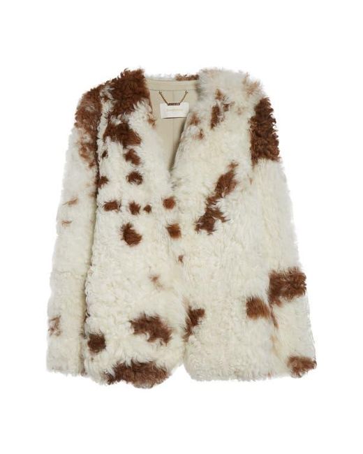 Zimmermann Natural Hypnotic Spot Genuine Shearling Jacket