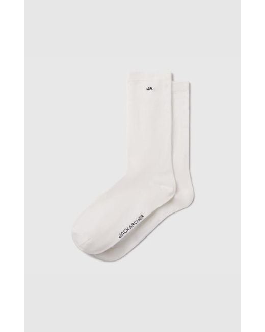 Jack Archer White Anytime Socks for men