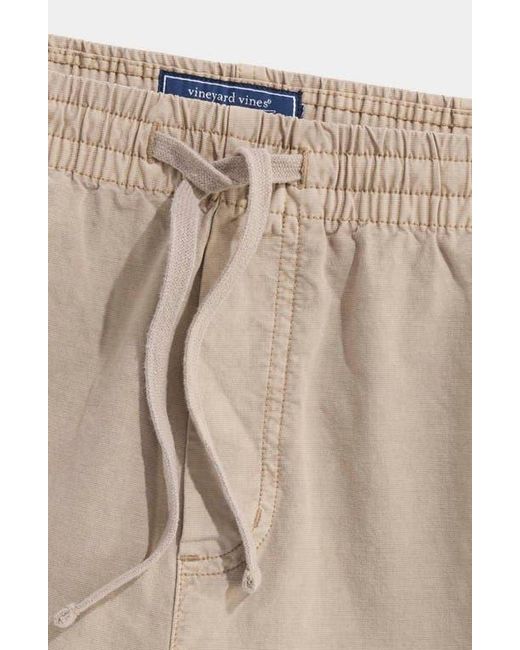 Vineyard Vines Natural Surfside Drawstring Shorts for men