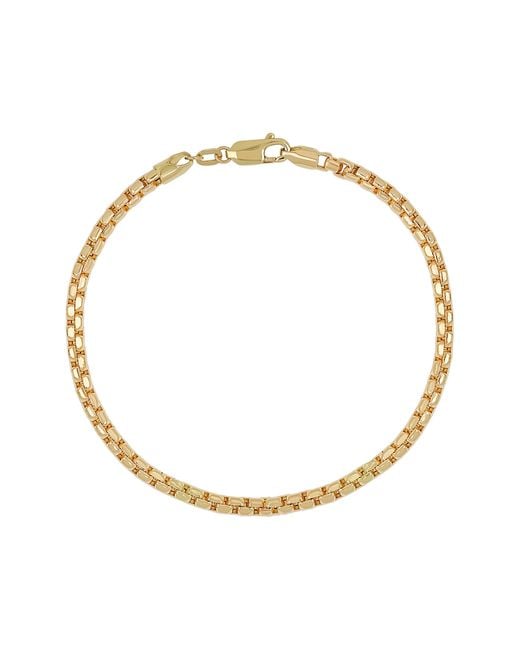 Bony Levy Metallic 14k Gold Box Chain Bracelet