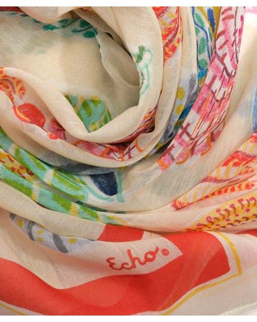 Echo White Sea Shells Sarong
