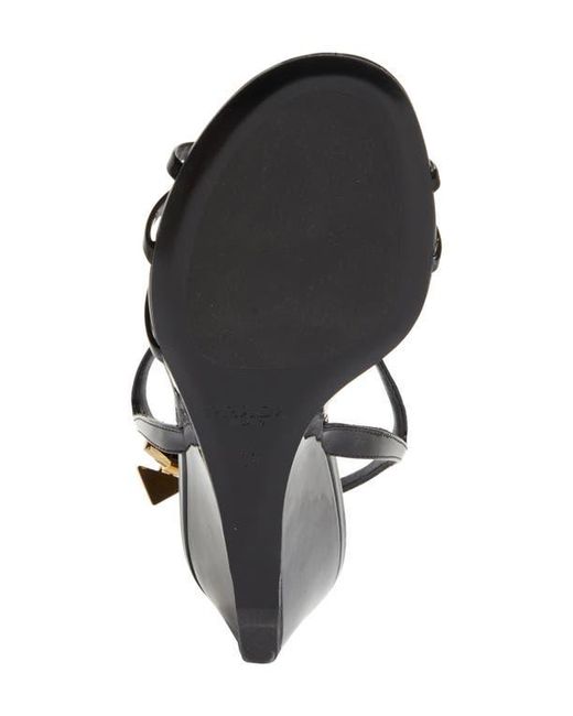 Prada Black Cage Wedge Sandal