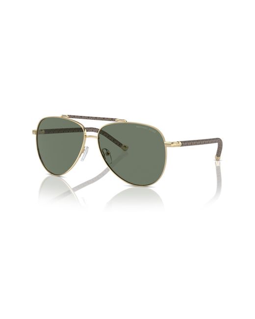 Michael Kors Green Portugal 59mm Pilot Sunglasses