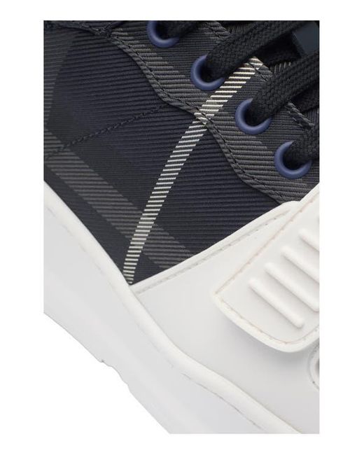 Burberry Black Check Sneakers for men