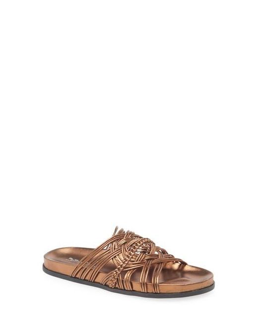 Jeffrey Campbell Brown Intwined Slide Sandal