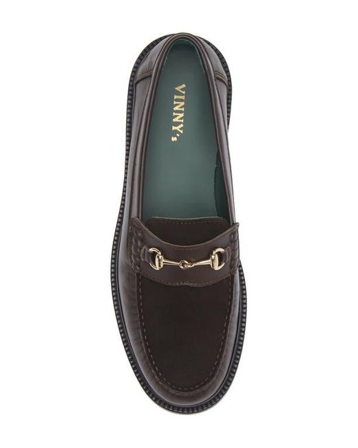VINNY'S Black Yardee Bit Loafer for men