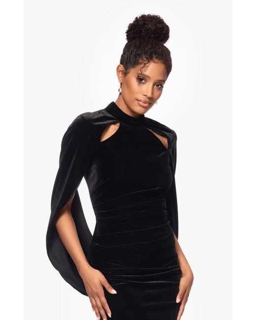 betsy and adam black cocktail dress Best Interest Long Sleeve Mini Dress | Navy | Womens main image 0