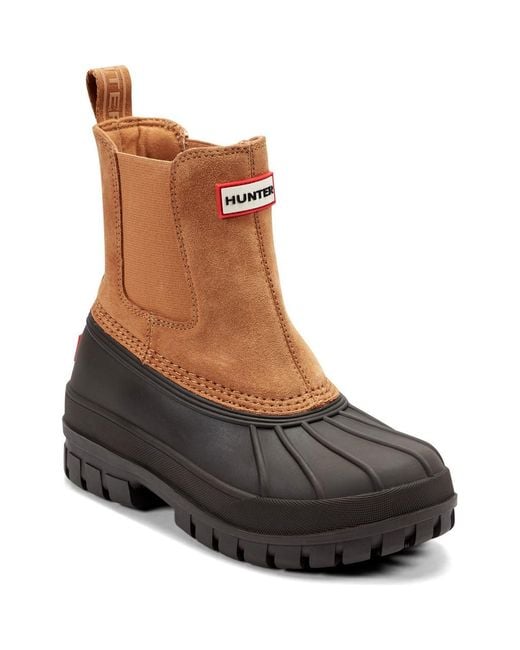 Hunter Brown Sutton Waterproof Duck Boot