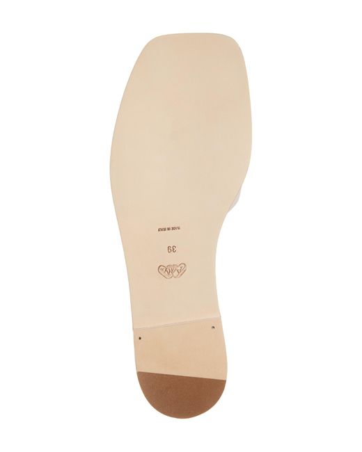 Alexander McQueen White Seal Slide Sandal
