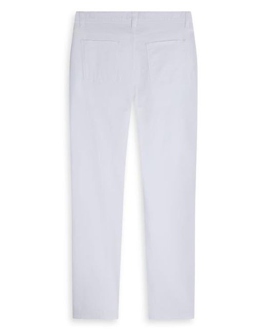 Bugatchi White Stretch Cotton Pants for men
