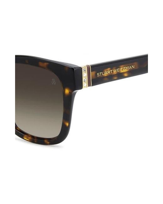 Stuart Weitzman Multicolor 53Mm Gradient Square Sunglasses