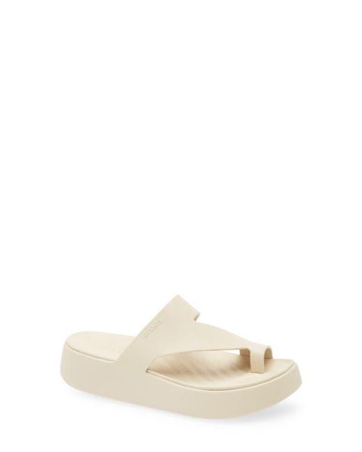 CROCSTM Multicolor Getaway Toe Loop Waterproof Platform Sandal