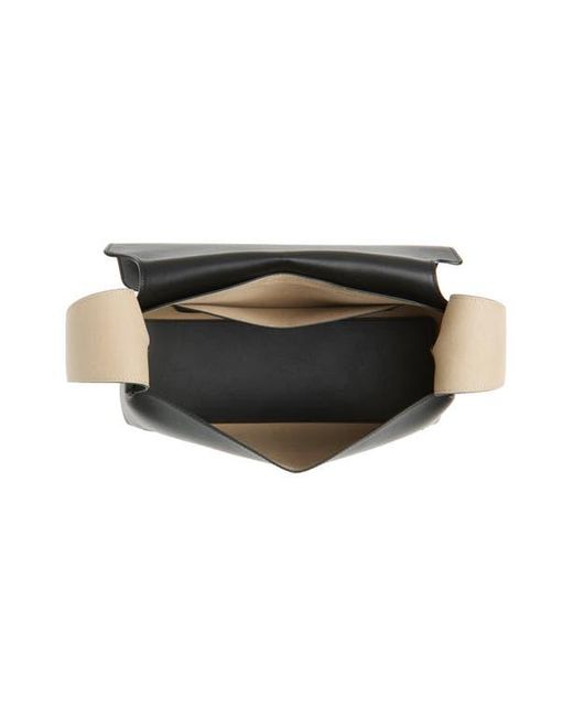 REE PROJECTS Black Florencia Soft Leather Shoulder Bag