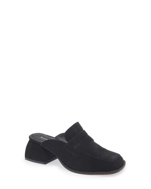 Chocolat Blu Black Delilah Block Heel Mule
