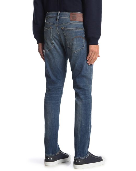 G-Star RAW Blue 3301 Slim Leg Jeans for men