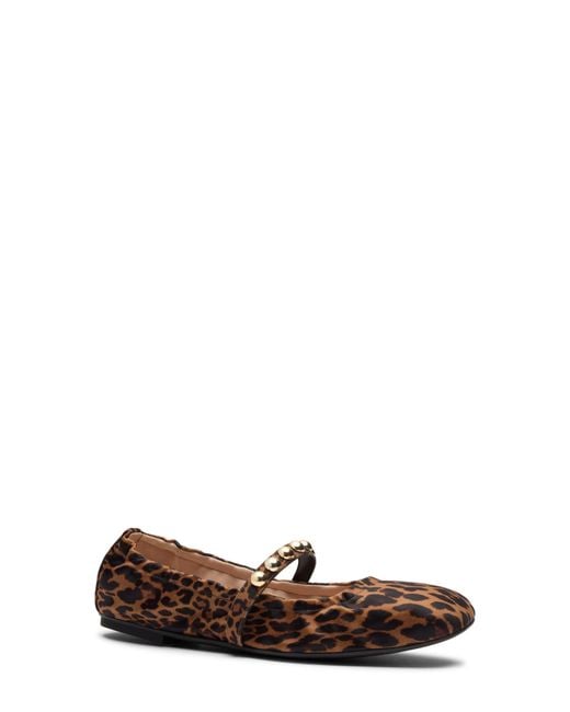 Stuart Weitzman White Goldie Stud Ballet Flat
