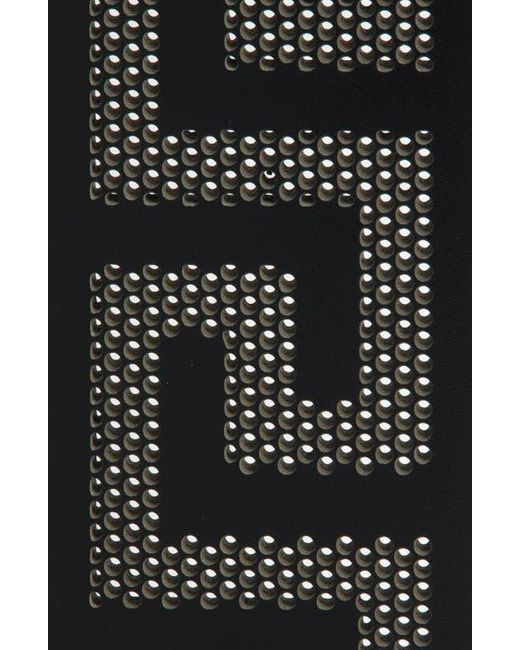 Versace Black Greca Leather Belt for men