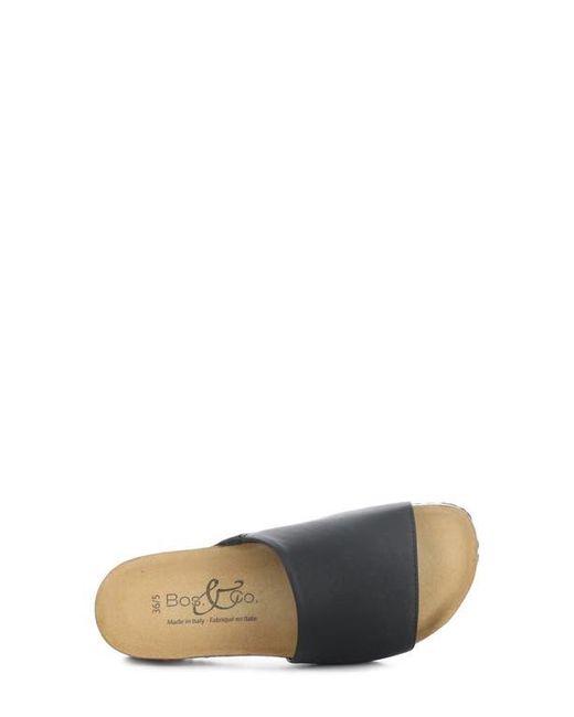 Bos. & Co. Gray Lux Slide Sandal