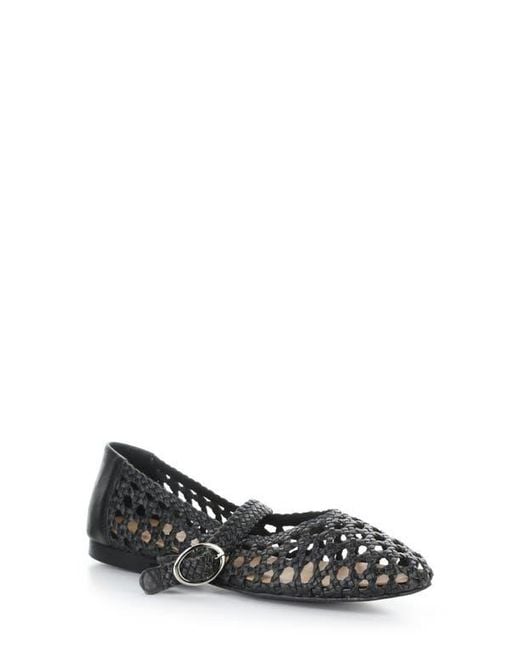 Bos. & Co. Black Wilda Mary Jane Flat