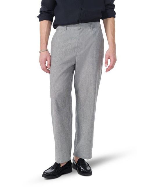 Rag & Bone Gray Donegal Baggy Wool & Linen Blend Pants for men