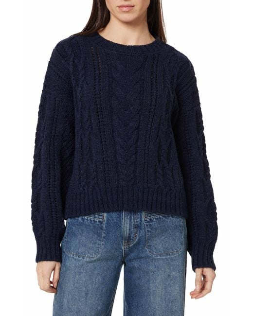 Habitual Blue Cable Stitch Sweater