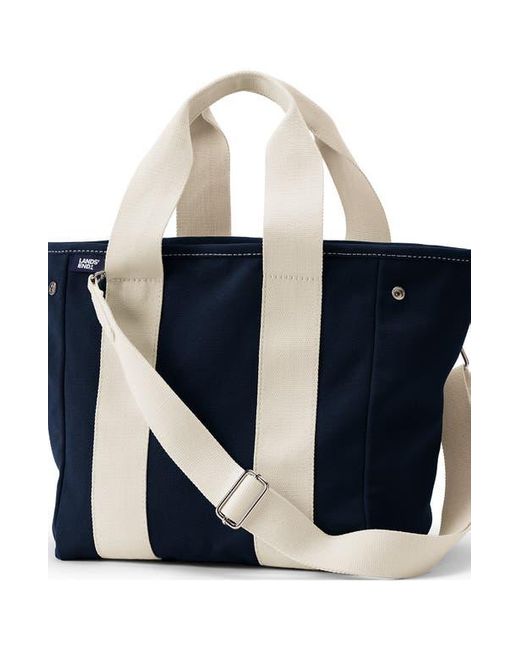 Lands' End Blue Canvas Multiway Pocket Tote for men
