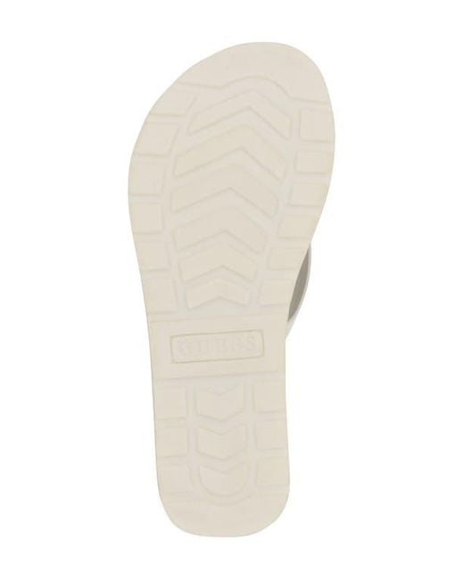 Guess White Candry Flip Flop