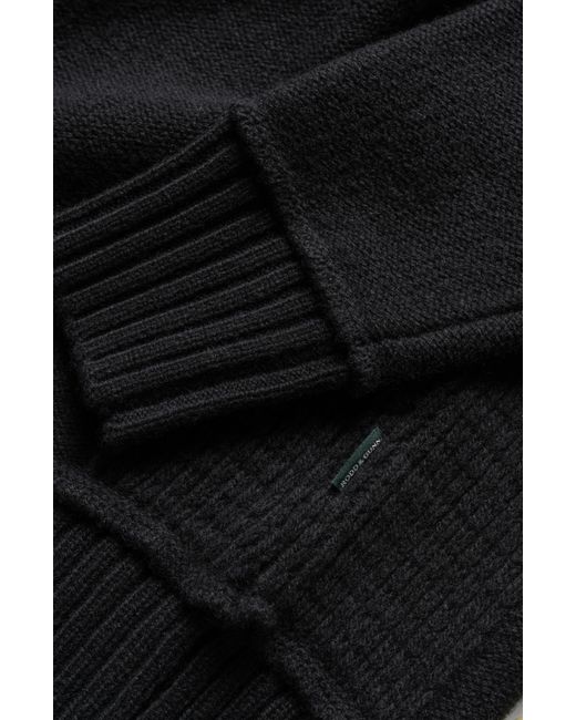 Rodd & Gunn Black Gowan Valley Lambswool Crewneck Sweater for men