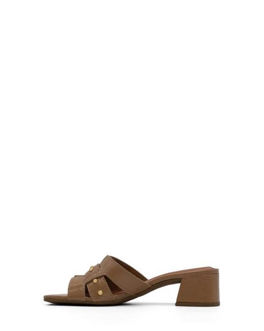 BOTTER Brown Studded Leather Slide Sandal