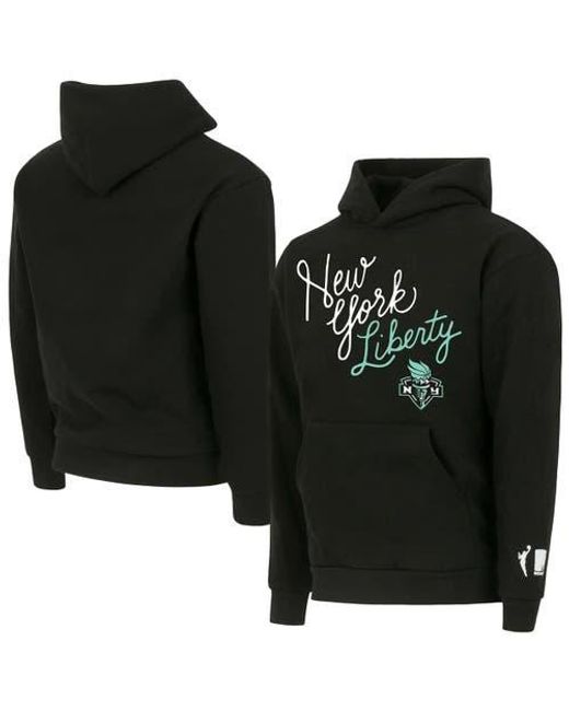 round21 Black New York Liberty Script Pullover Hoodie