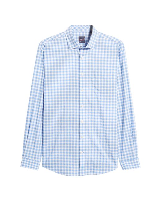 Johnnie-o Blue Ashworth Prep-formance Check Button-up Shirt for men
