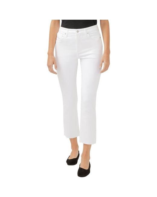 Silver Jeans Women's White Isbister High Waist Ankle Straight - Main Image
