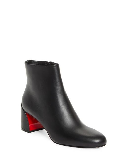 Christian Louboutin Black Jane Block Heel Bootie