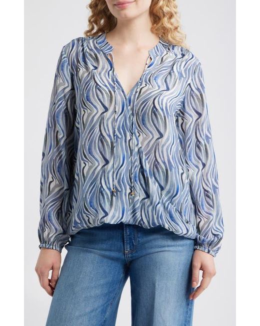 Apny Blue Printed Top