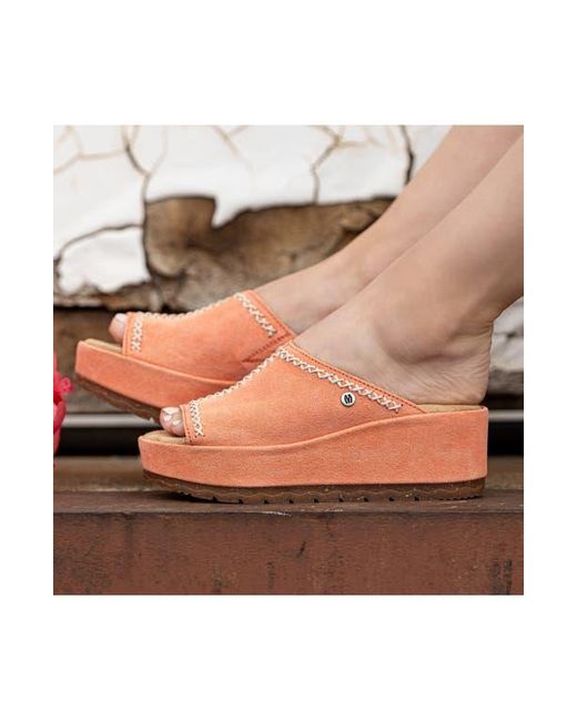 Minnetonka Pink Paislee Wedge Sandal