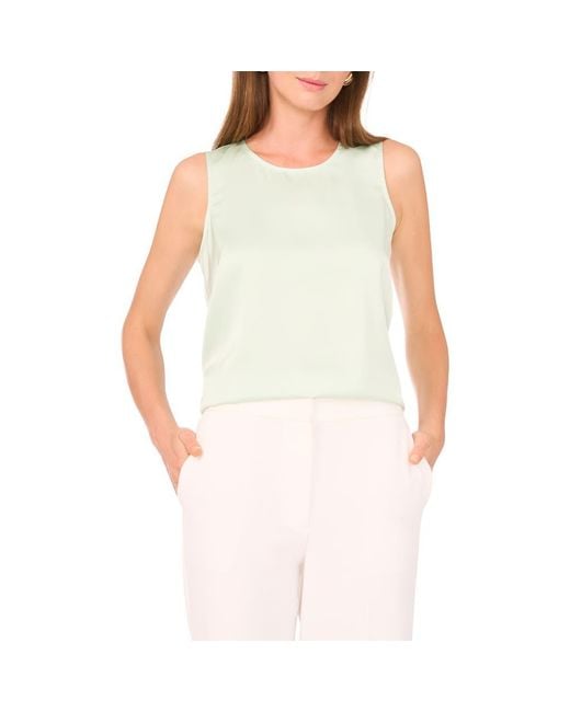 Vince Camuto White Keyhole Shell