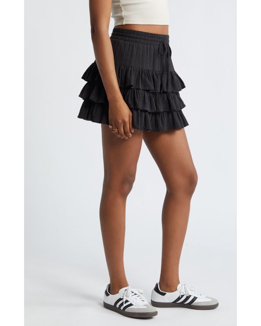 BP. Black Tiered Miniskirt