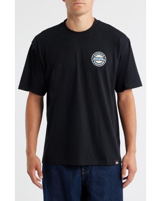 Dickies Black Circle Graphic T-Shirt for men