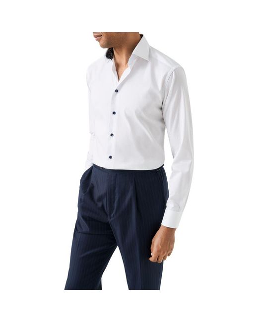 eton men's contemporary fit white twill dress shirt reviews P・100/2 BROAD FLARE LONG DRESS SHIRT – THE SHOP YOHJI YAMAMOTO main image 0