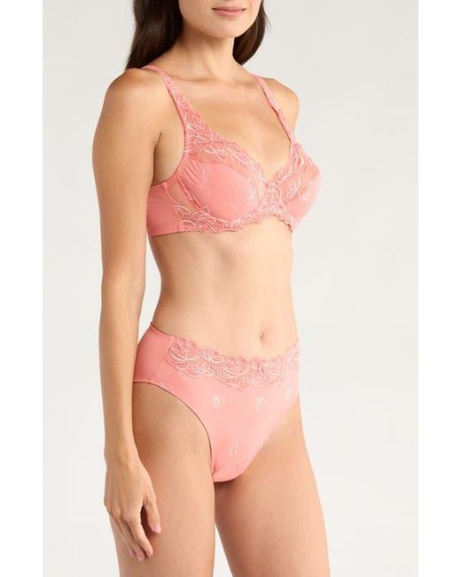 Hunkemöller Pink Diva Embroidered Mesh Underwire Bra