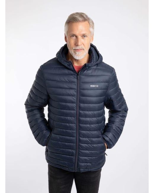 Weird Fish Blue Flete Showerproof Padded Jacket for men
