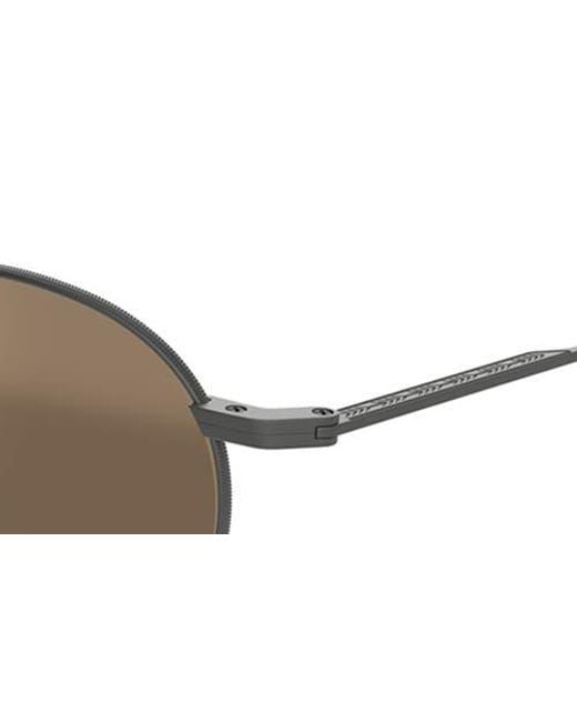 Maui Jim Natural 'Ano Nui 63Mm Oversize Polarizedplus2 Rectangular Wrap Sunglasses for men