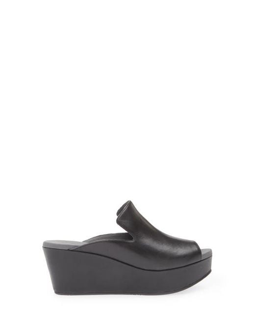 Chocolat Blu Gray Whisper Platform Wedge Sandal