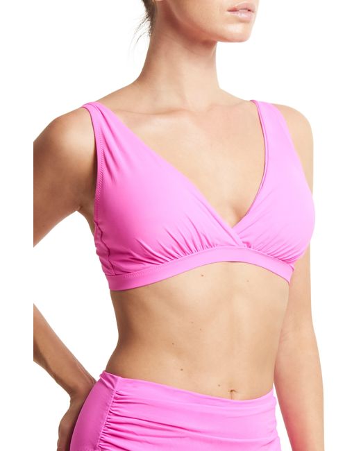 Hanky Panky Pink Wrap Front Bikini Top