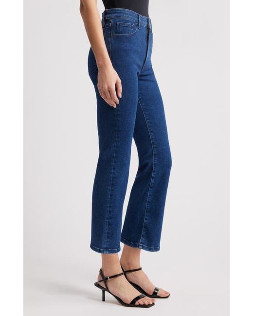 FRAME Blue The Reboot High Waist Crop Flare Jeans