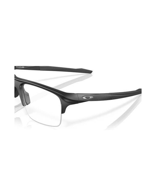 Oakley Black 56Mm Rectangle Optical Glasses for men