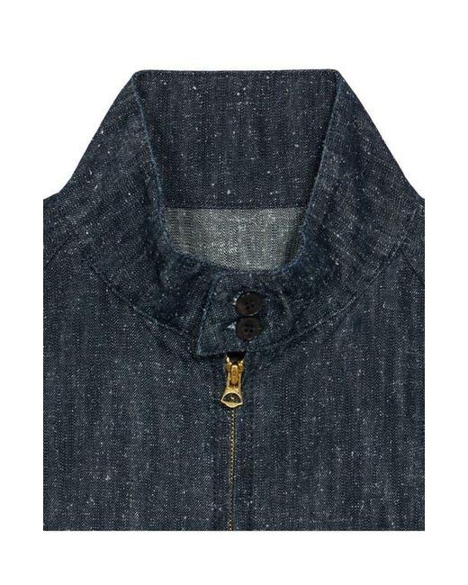 Fortela Blue Carol Rinse Denim Zip-Up Jacket for men