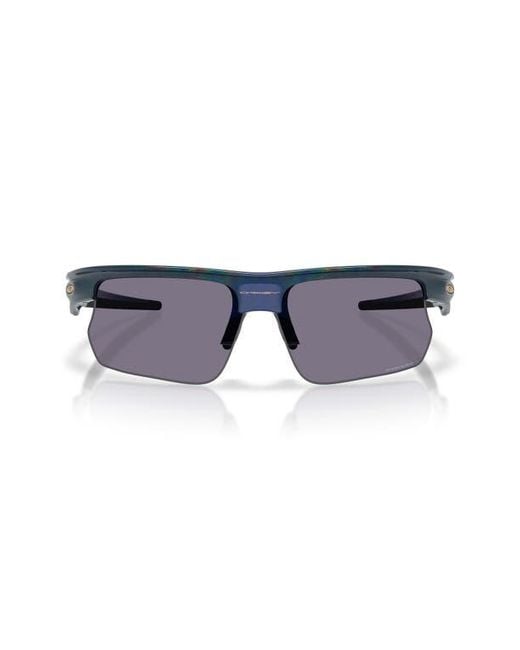 Oakley Blue Bisphaera 68Mm Oversize Gradient Prizm Rectangular Sunglasses