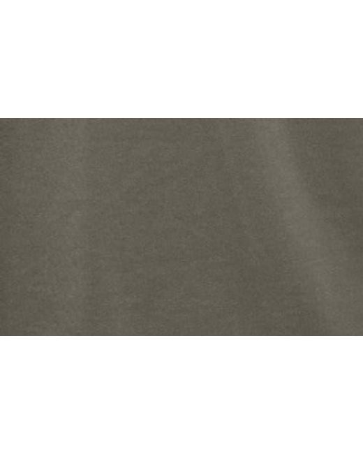 Cuts Gray Ao Curve Hem Cotton Blend T-Shirt for men