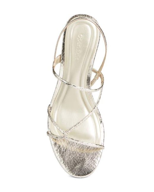 Open Edit White Pia Slingback Sandal